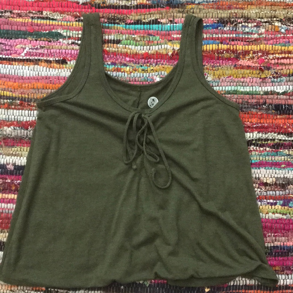 Green tank top